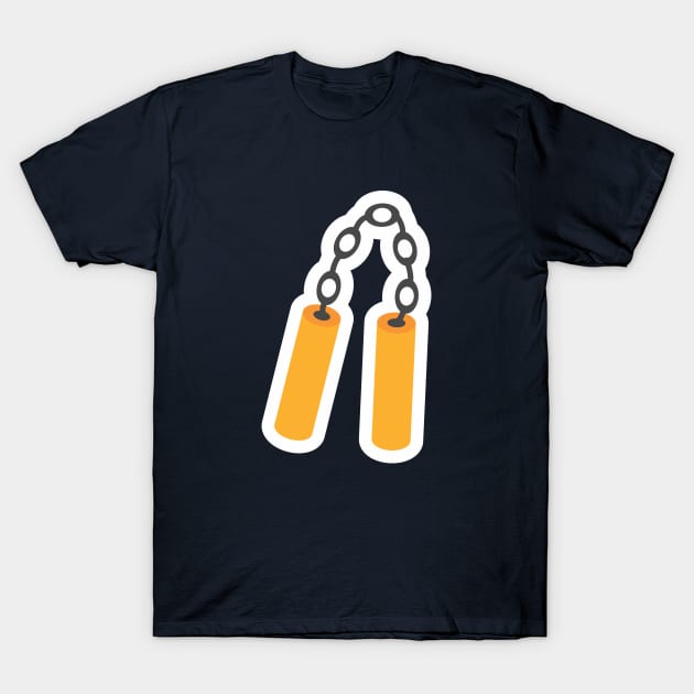 Nunchuks! The weapon of a true martial arts warrior! T-Shirt by Crazy Collective